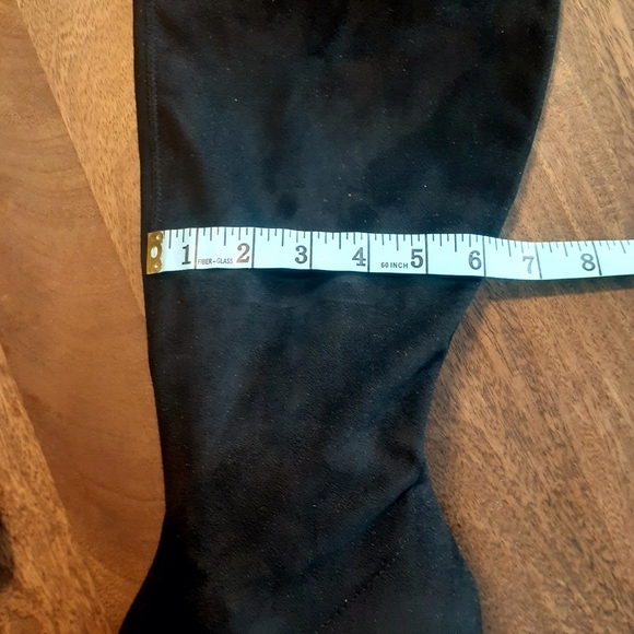 Wide Calf/Wide Width Over-The-Knee Black Boots - Picture 5 of 12